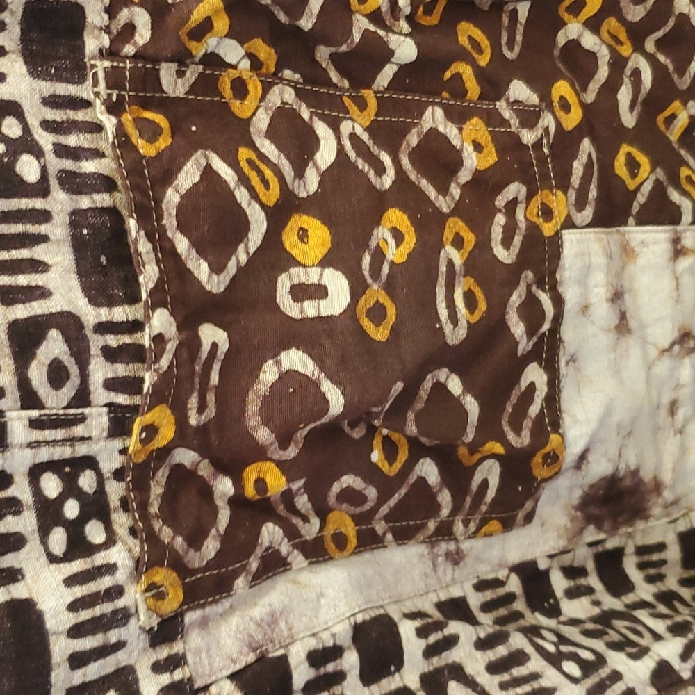 Chico's Design Vintage Patchwork Silk And Linen B… - image 8